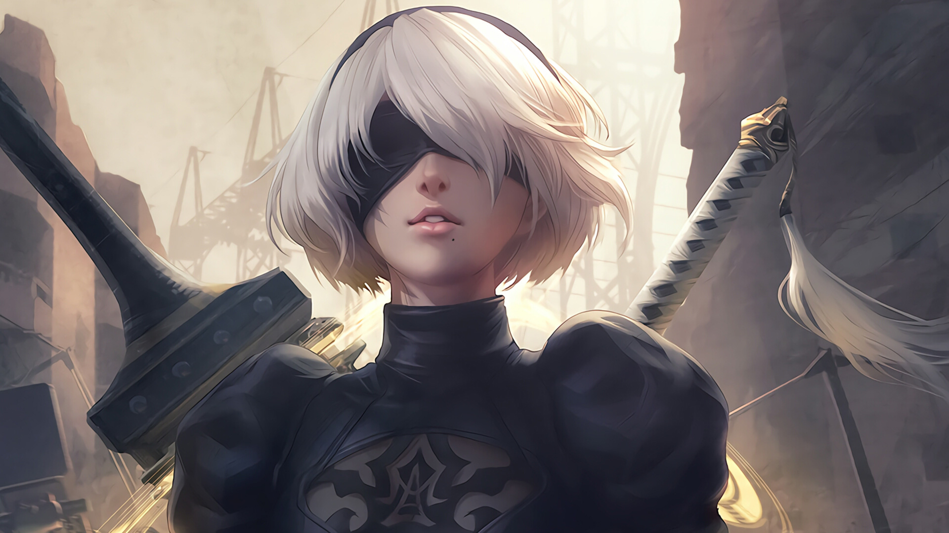 3840x2160 2b Nier Automata 4k Wallpaper Hd Anime 4k Wallpapers Images Photos And Background