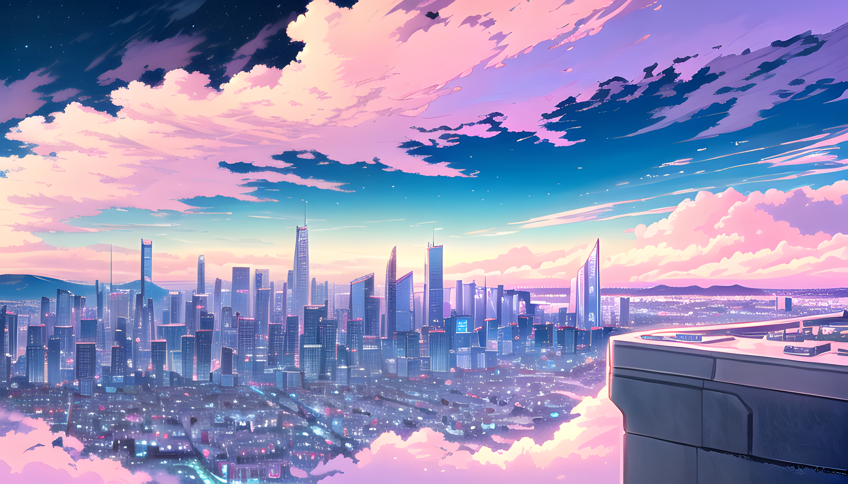 White Clouds Blue Sky Building Aetna Anime Background Anime Background, HD  wallpaper | Peakpx