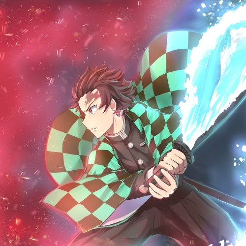 500x500 Resolution 4k Demon Slayer Kimetsu no Yaiba Art 2022 500x500 ...