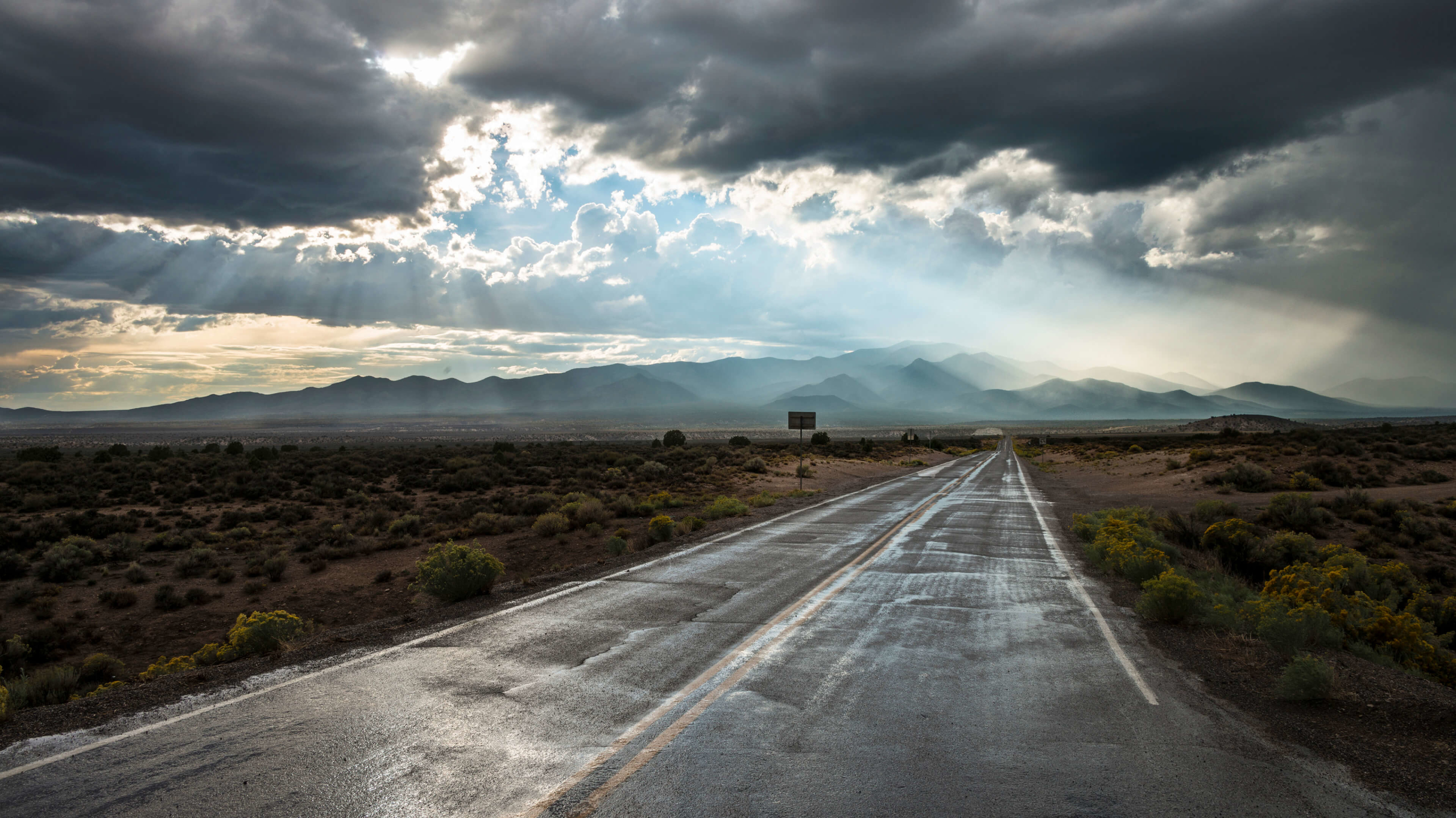 2560x1440 4K Empty Road 1440P Resolution Wallpaper, HD Nature 4K