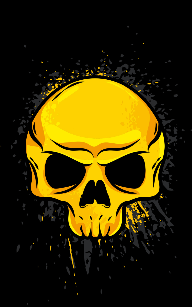 800x1280 4K Gold Skull Nexus 7,Samsung Galaxy Tab 10,Note Android ...