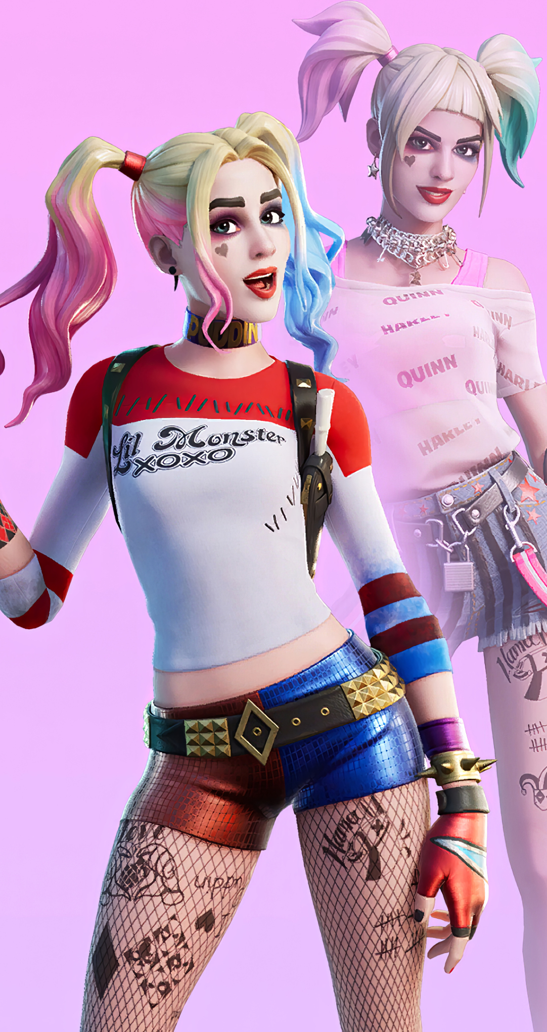 1082x2042 4K Harley Quinn Fortnite Skin Outfit 1082x2042 Resolution ...