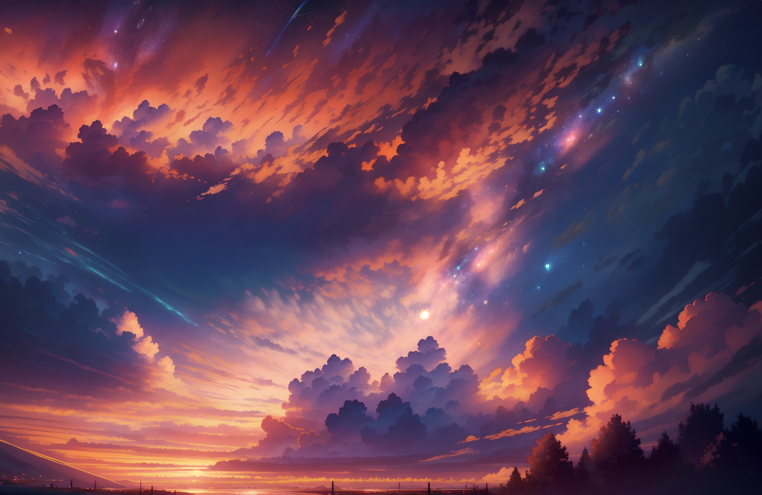 2560x1664 Resolution 4K Magical Clouds 23 Anime Art 2560x1664 ...