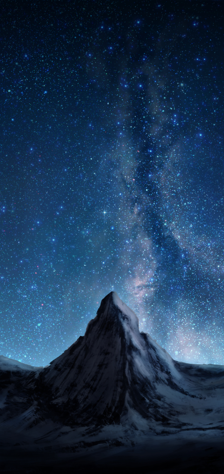 720x1520 4K Night Sky Concept Art 720x1520 Resolution Wallpaper, HD