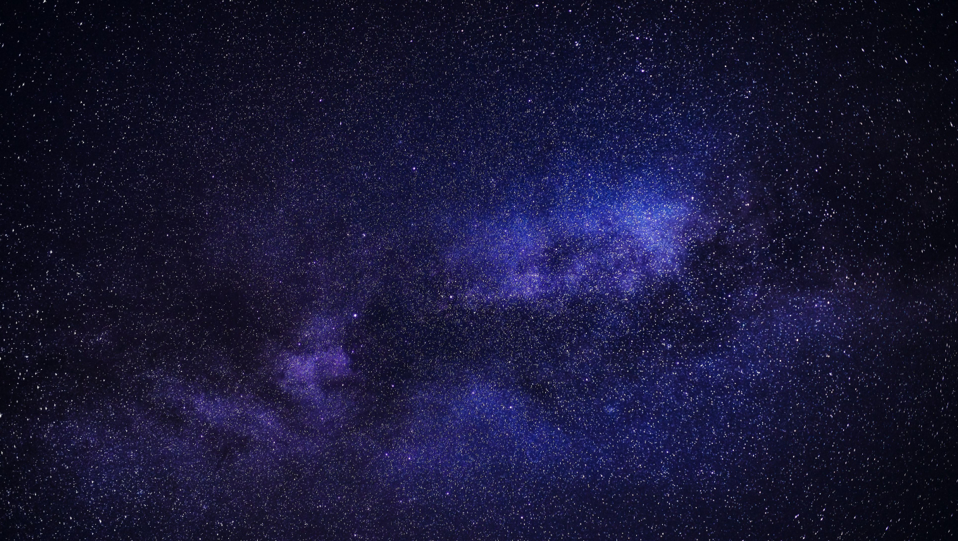 1360X768 Resolution 4K Starry Sky Stars Milky Way Galaxy Desktop Laptop