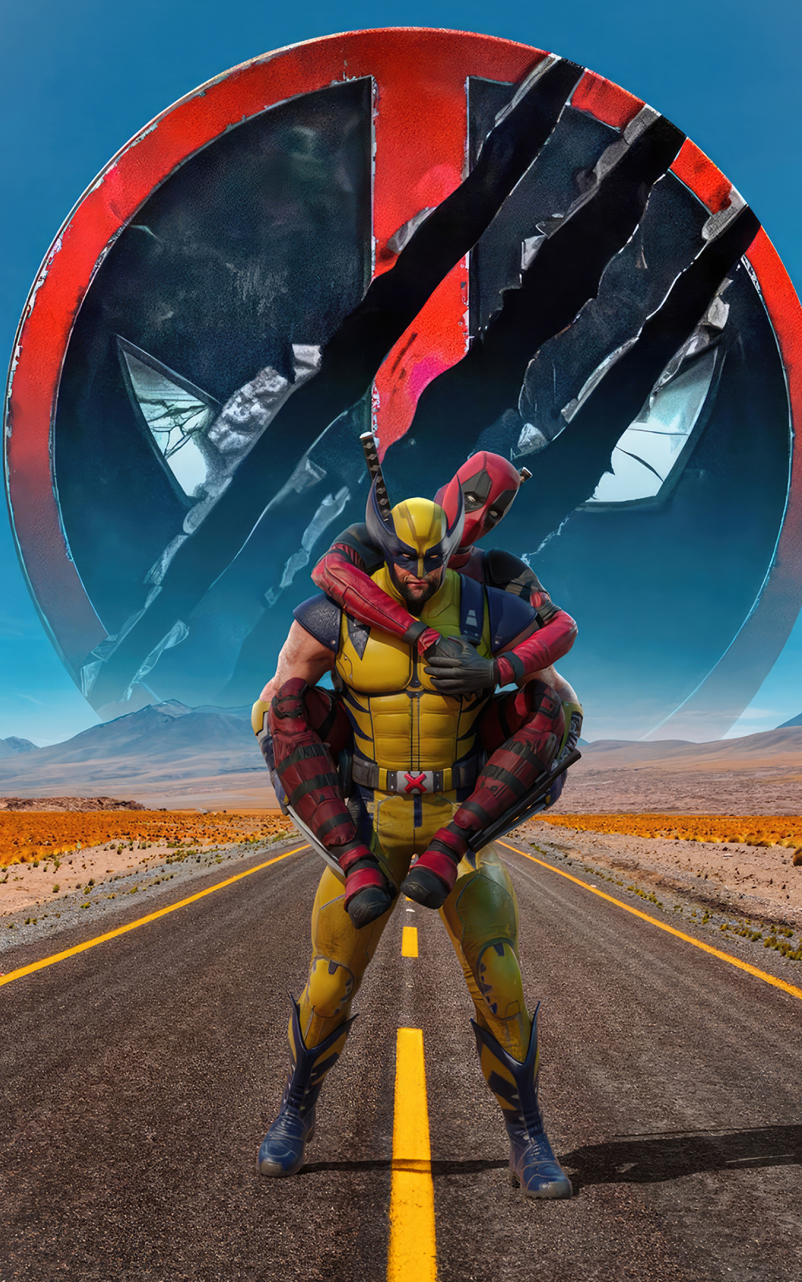 802x1282 Resolution 4K Wolverine And Deadpool Friendship FanArt