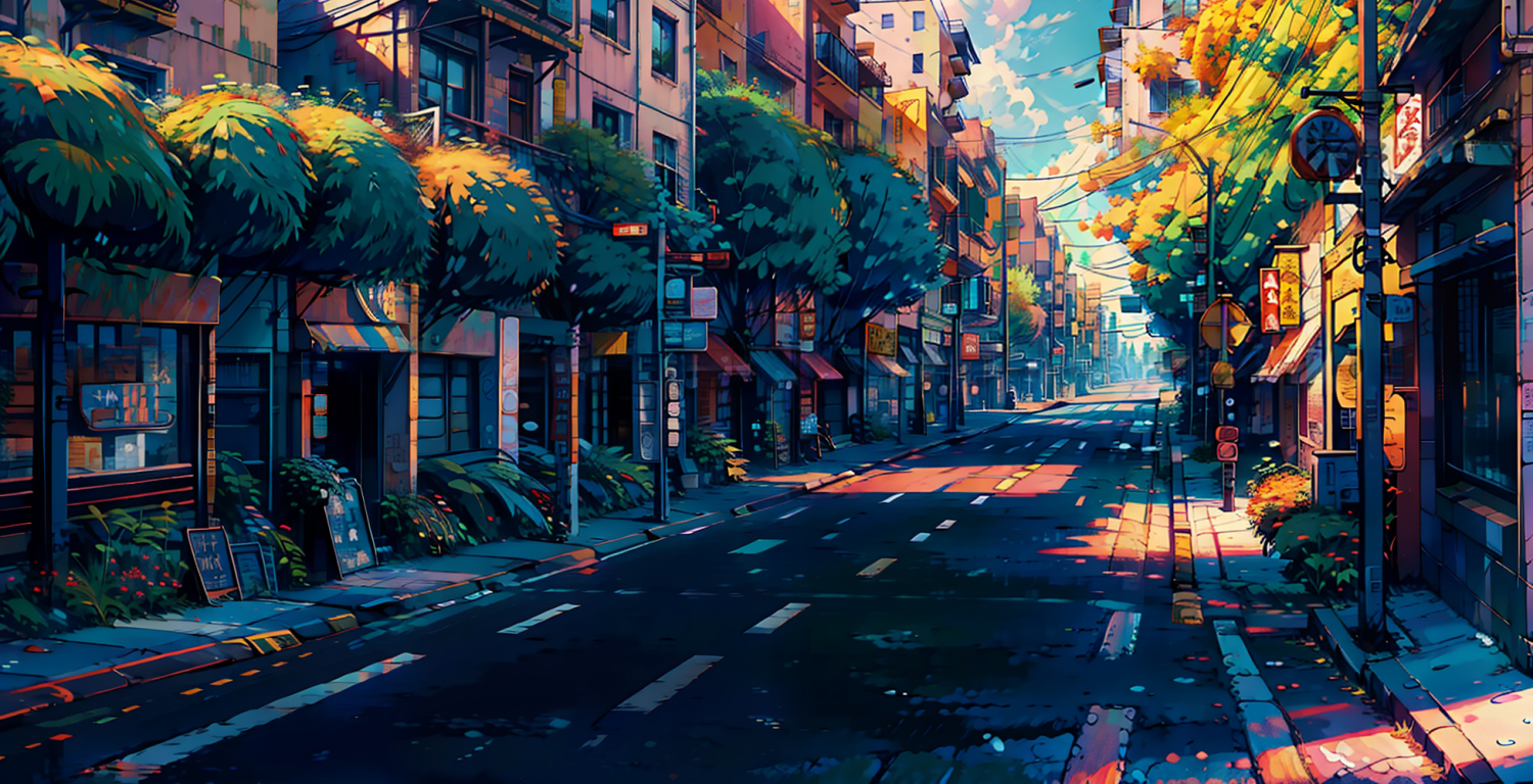 Angel Car Cloud Street HD Anime Street Wallpapers | HD Wallpapers | ID  #71444