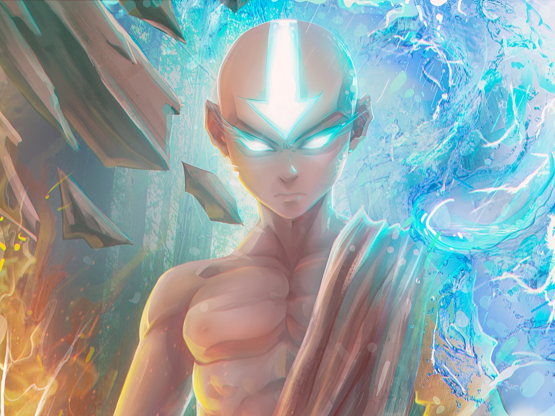 X Resolution Aang Fan Digital Art Avatar X Resolution Wallpaper Wallpapers Den