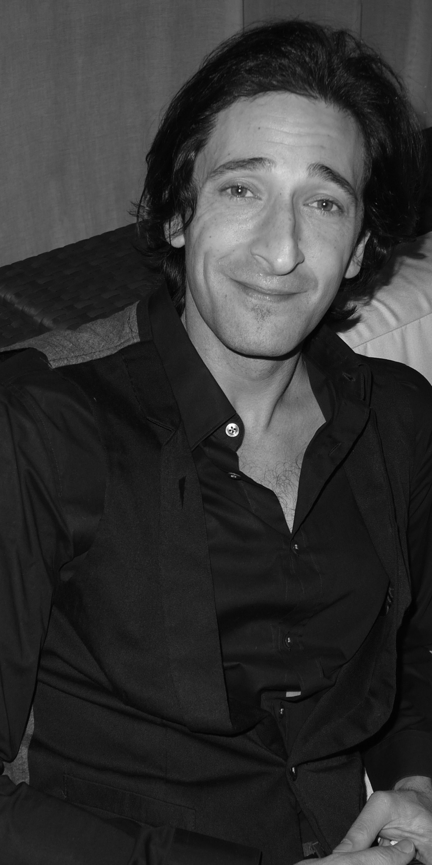 1440x2880 Resolution Adrien Brody Black And White Wallpapers 1440x2880