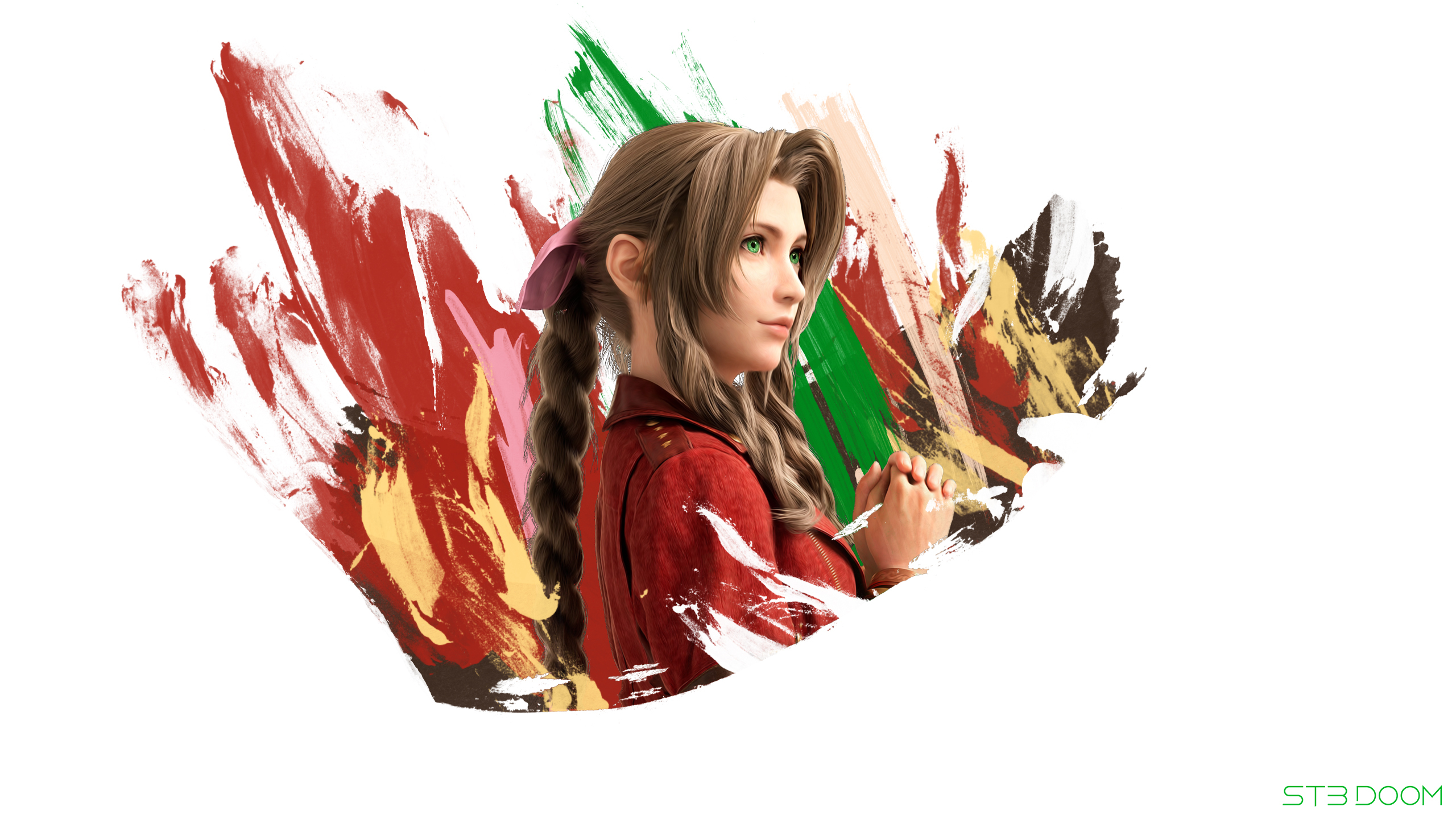 Aerith Final Fantasy VII Remake Wallpaper