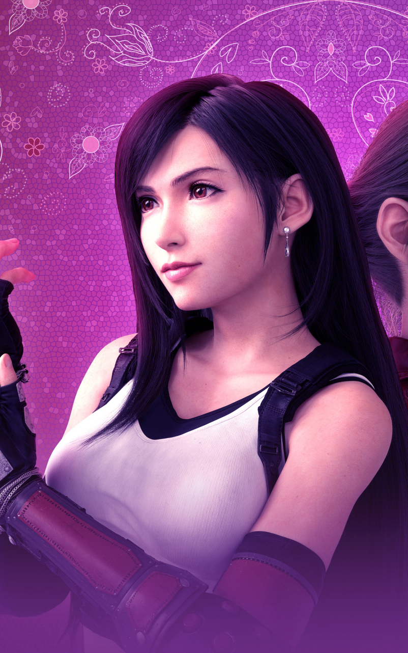 802x1282 Resolution Aerith Gainsborough and Tifa Lockhart FF Remake ...