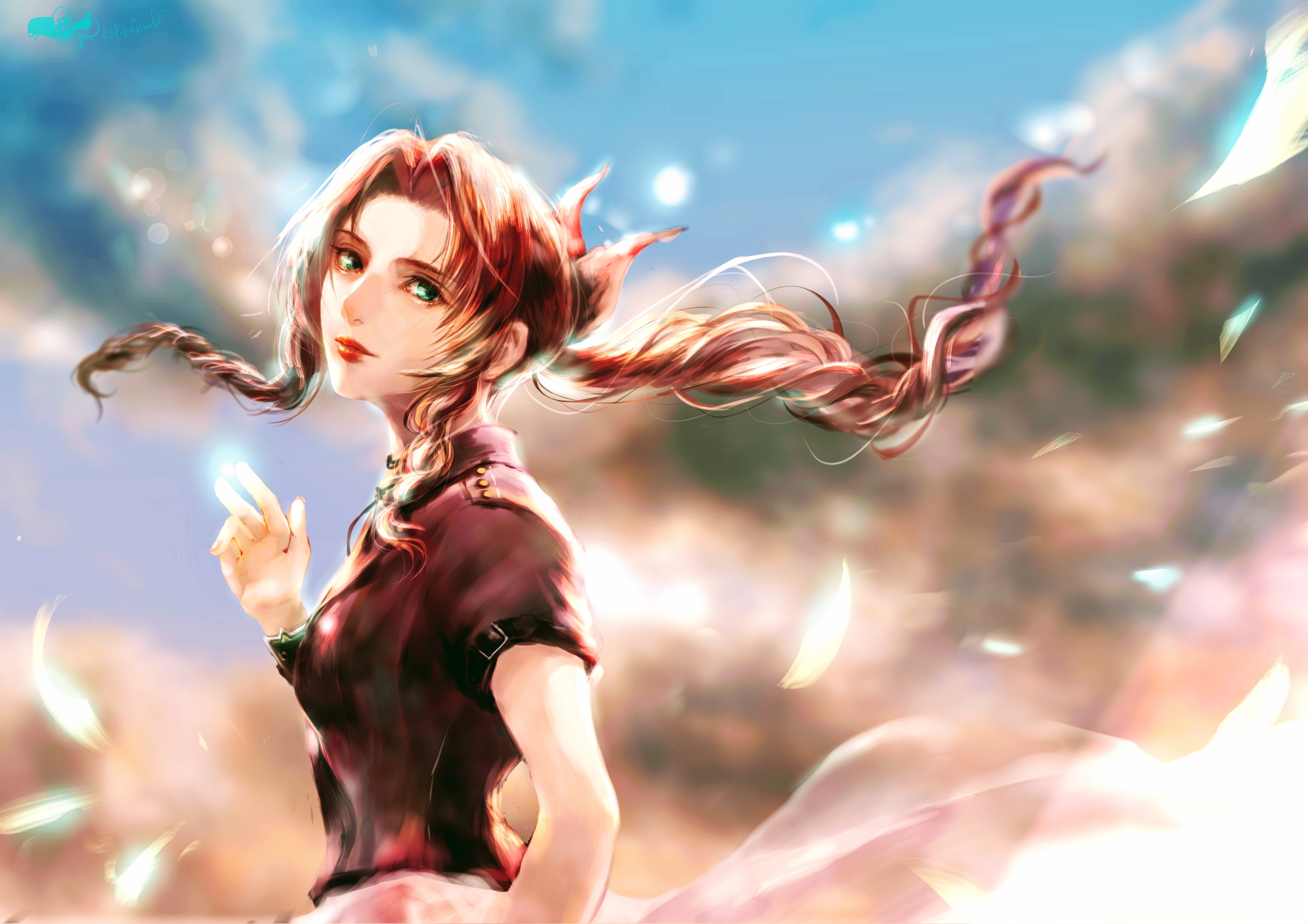 Aerith FF7 Fan Art 4k HD Games 4k Wallpapers Images Backgrounds Photos  and Pictures