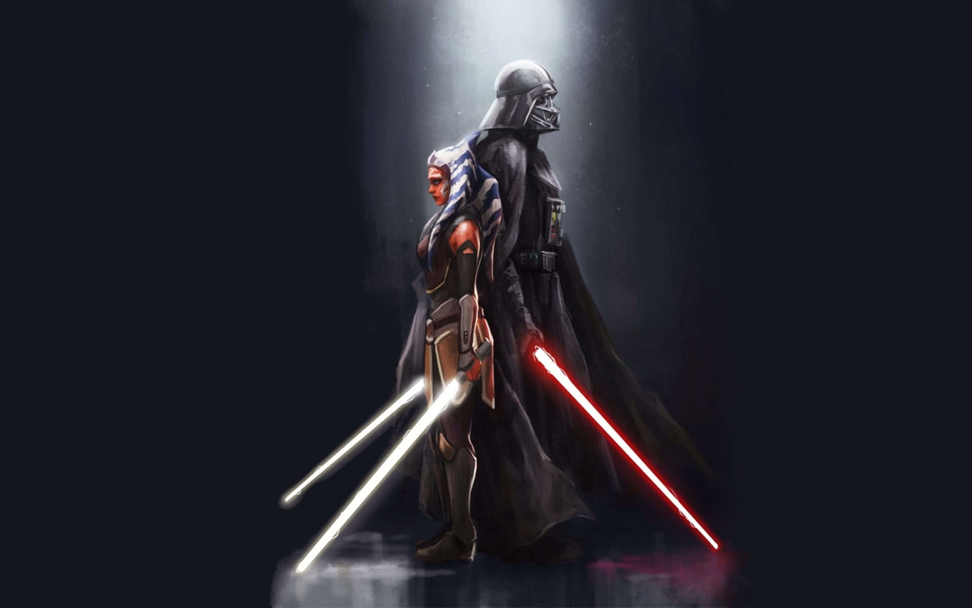 1920x1202 Ahsoka Tano X Darth Vader 1920x1202 Resolution Wallpaper HD 