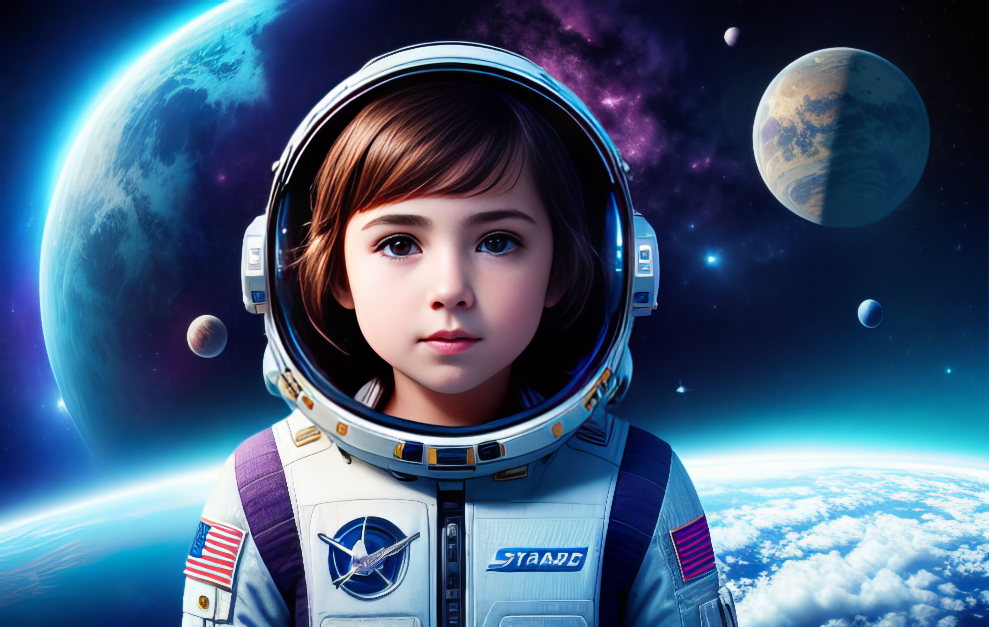 AI Astronaut Baby Boy Art Wallpaper, HD Artist 4K Wallpapers, Images,  Photos and Background - Wallpapers Den