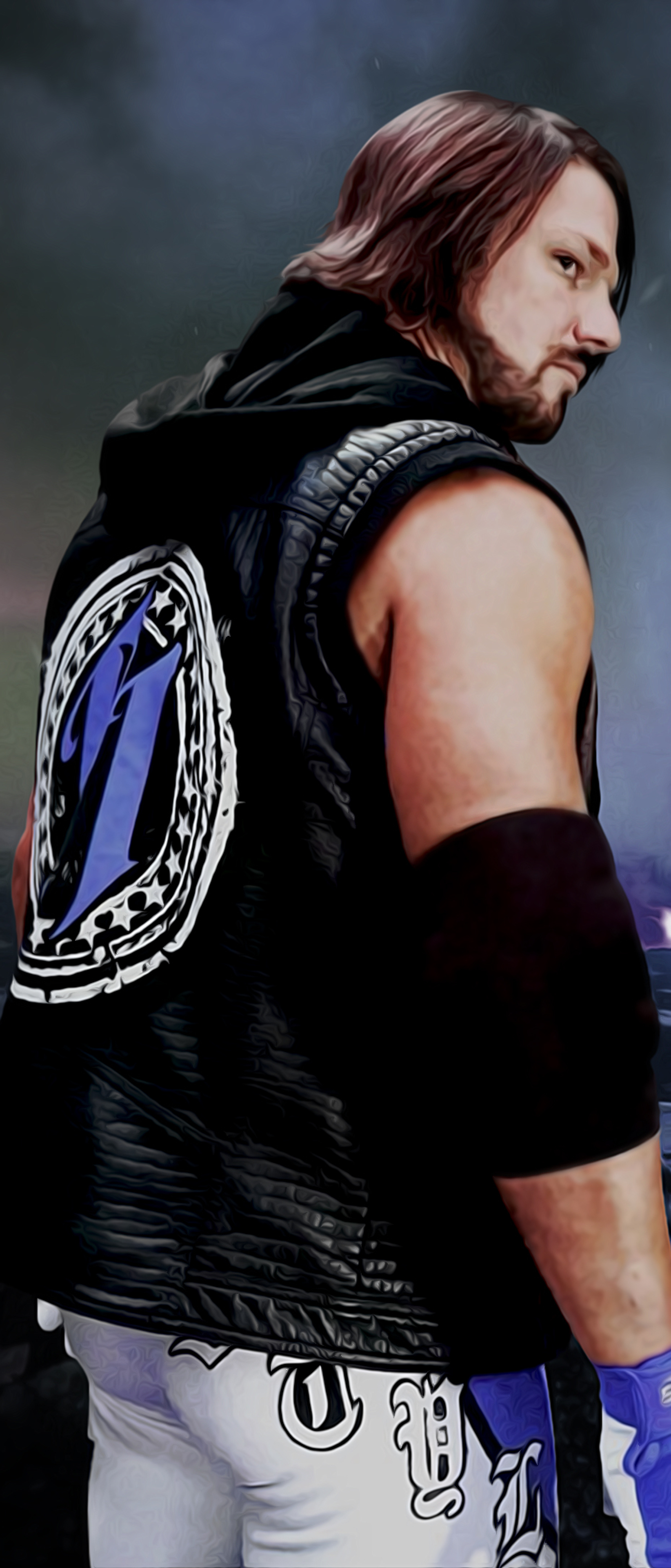 1644x3840 AJ Styles Portrait Photoshoot 