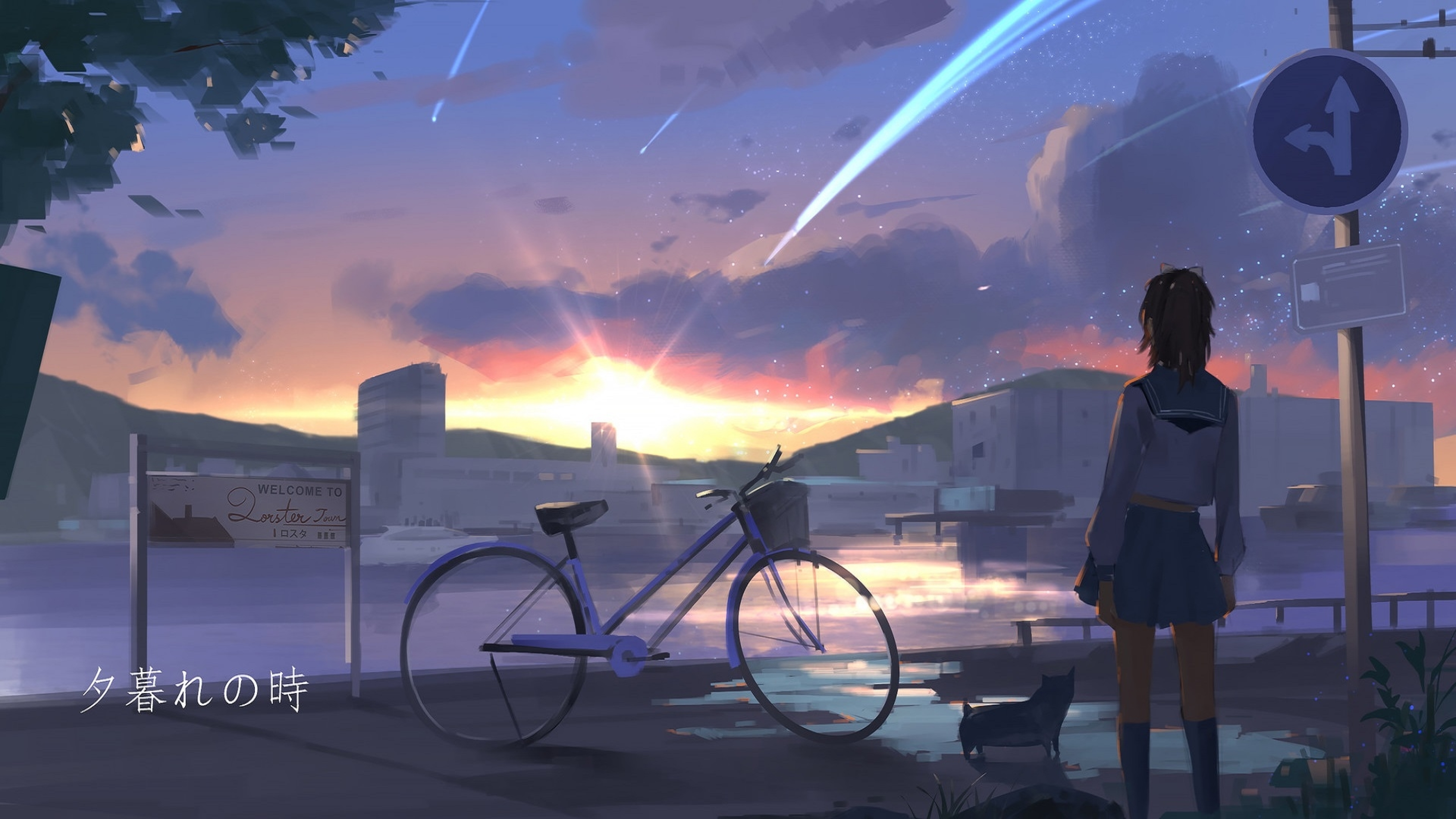 5120x2880 Alone Girl waiting for Sunrise 5K Wallpaper, HD Anime 4K  Wallpapers, Images, Photos and Background - Wallpapers Den