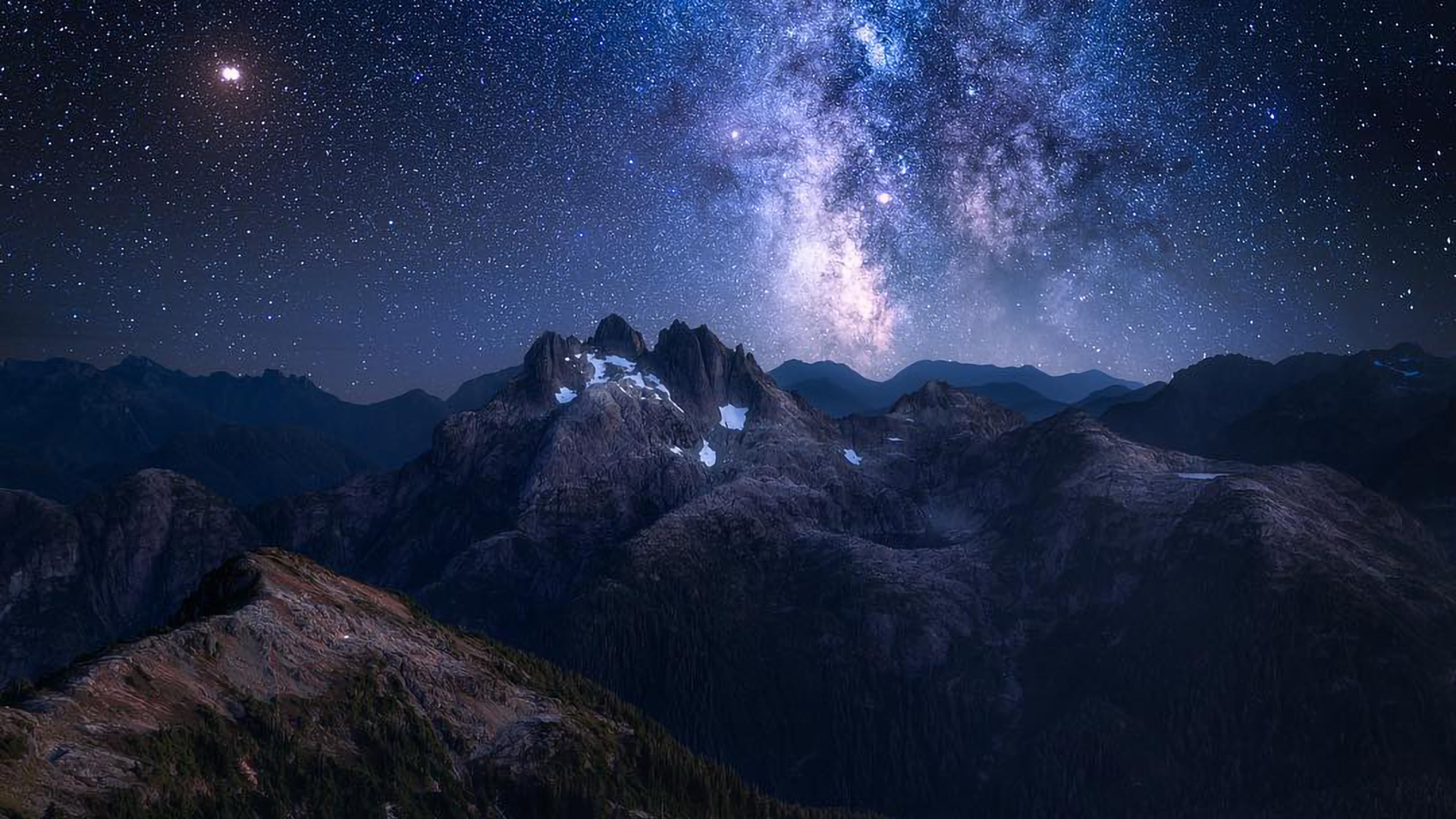 1920x1080 Amazing Night at Mountains 1080P Laptop Full HD Wallpaper, HD  Nature 4K Wallpapers, Images, Photos and Background - Wallpapers Den