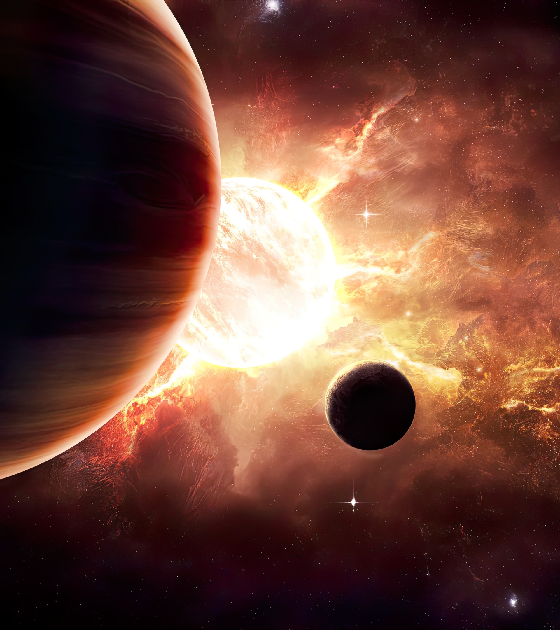 1920x2160 Resolution Amazing Planets In Space 1920x2160 Resolution Wallpaper Wallpapers Den 1005