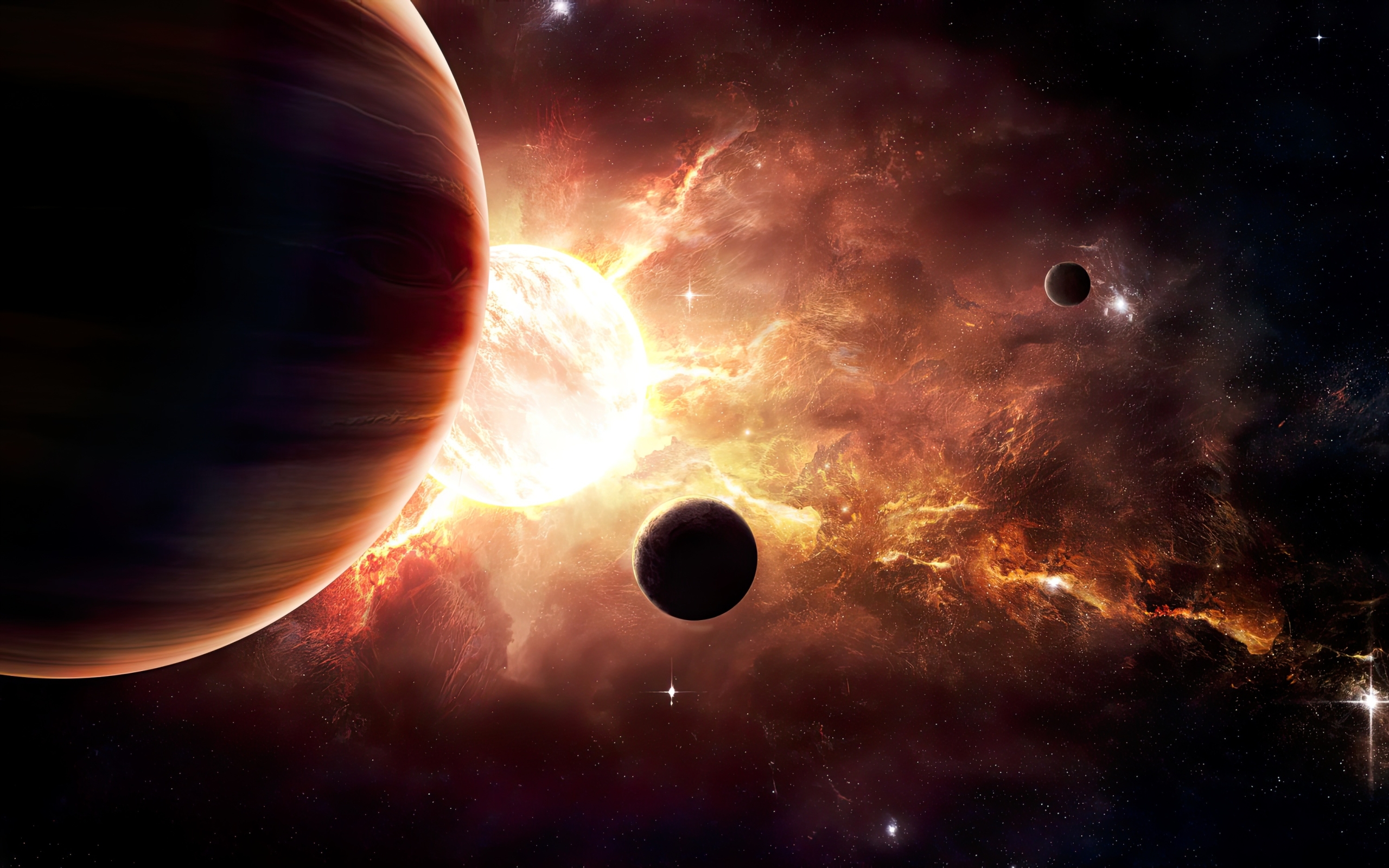 2560x1600 Resolution Amazing Planets In Space 2560x1600 Resolution