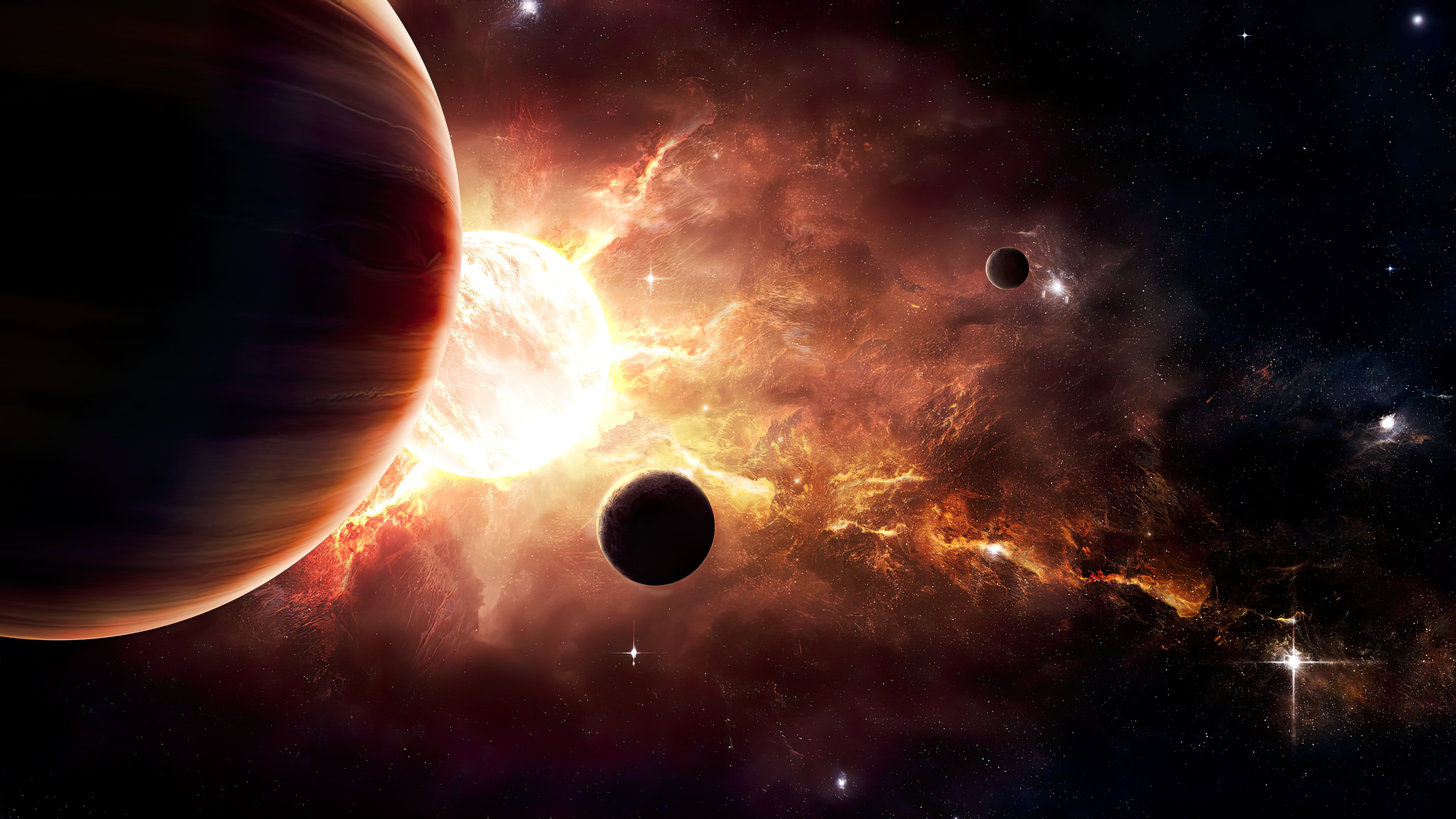 Amazing Planets in Space Wallpaper, HD Space 4K Wallpapers, Images, Photos  and Background - Wallpapers Den