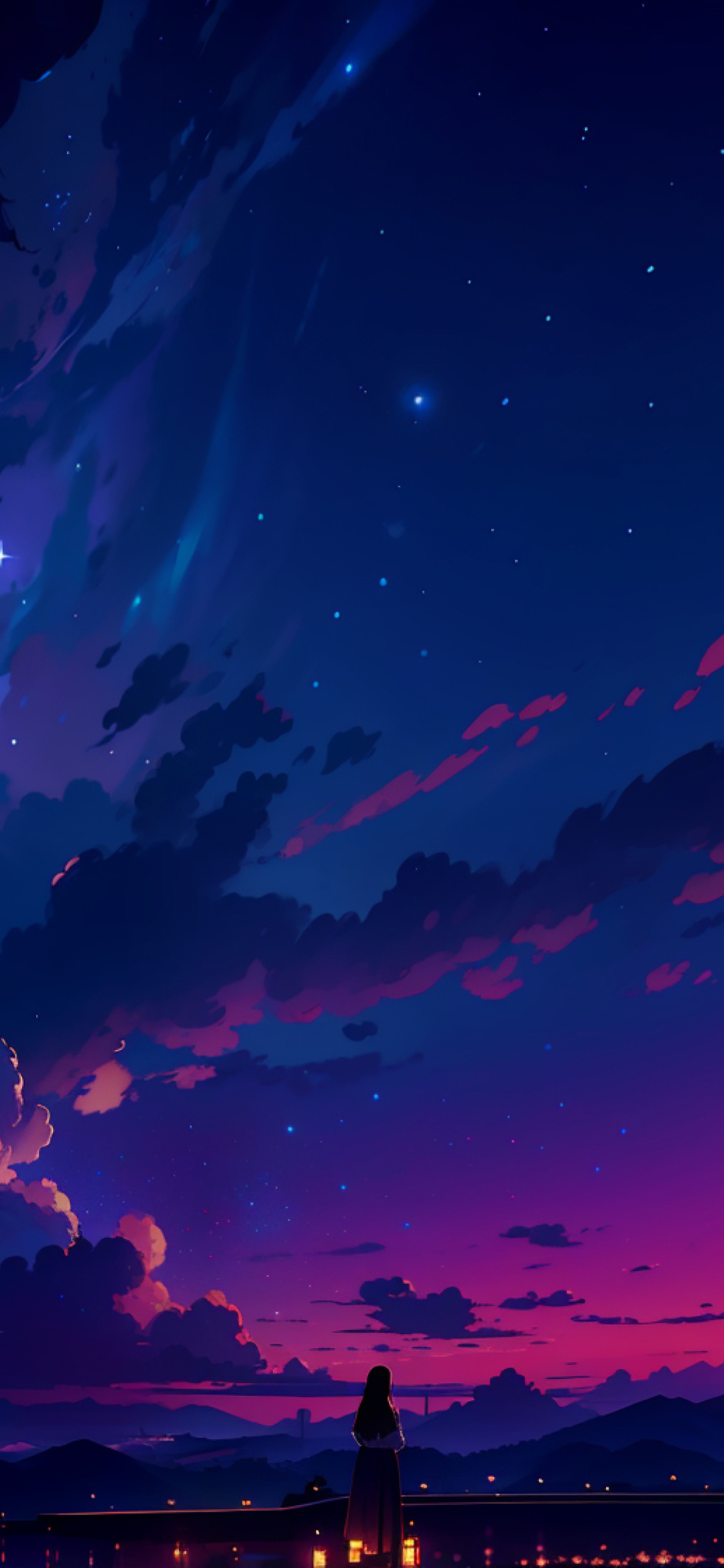 1080x2340 Resolution Amazing Purple Sky Cool Night 1080x2340 Resolution ...