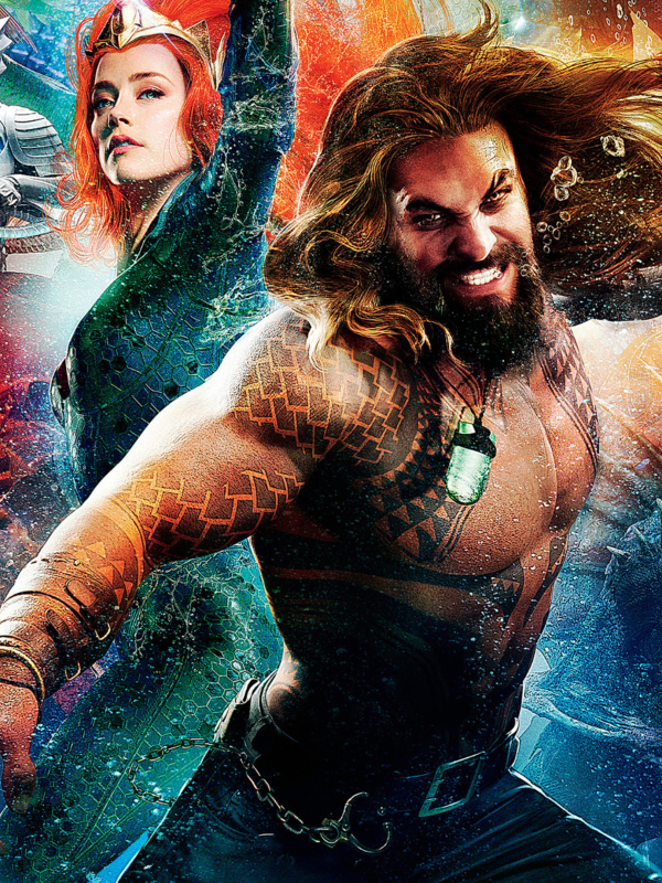 X Resolution Amber Heard As Mera And Jason Momoa As Aquaman X Resolution Wallpaper