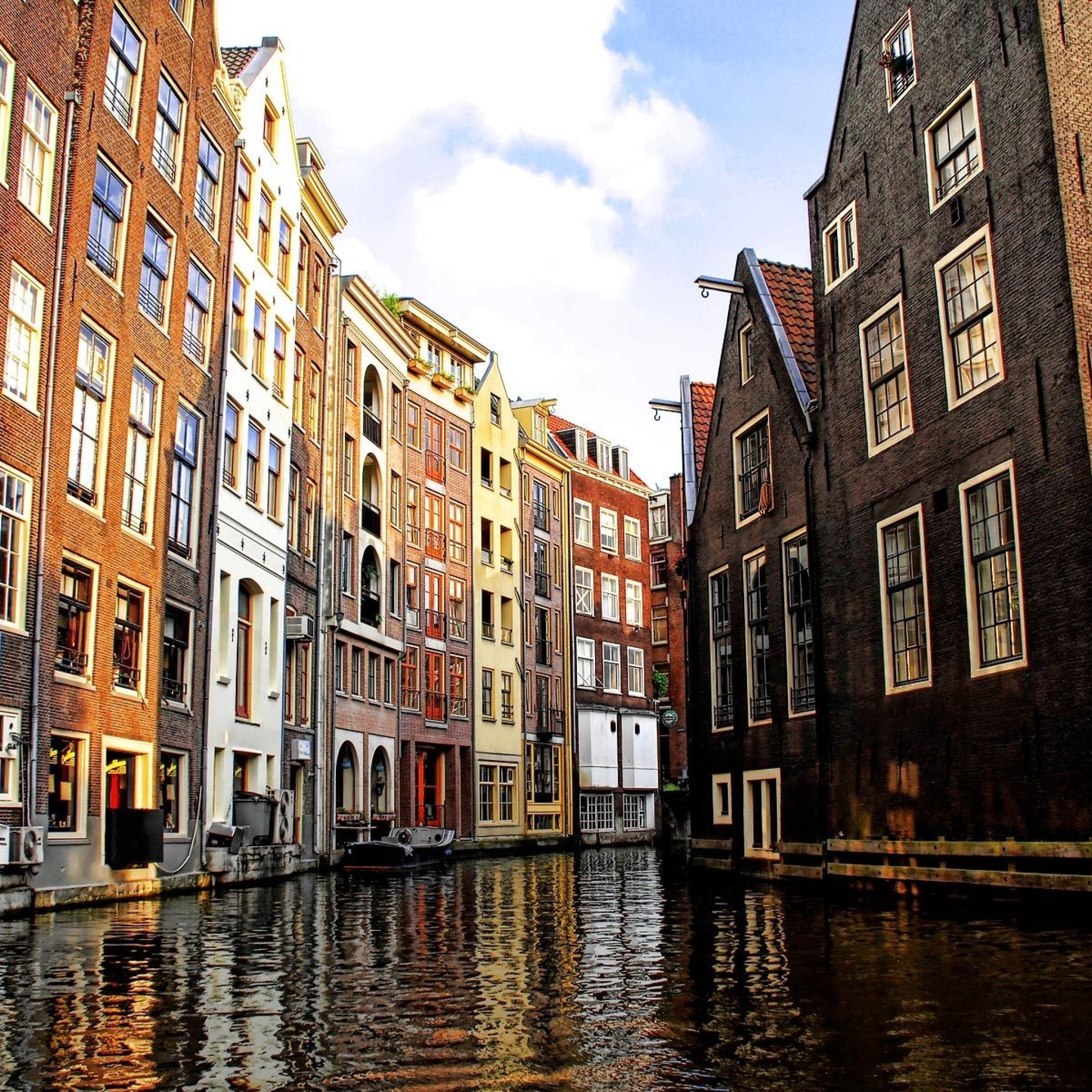 2048x2048 amsterdam, venetian canal, houses Ipad Air Wallpaper, HD City ...