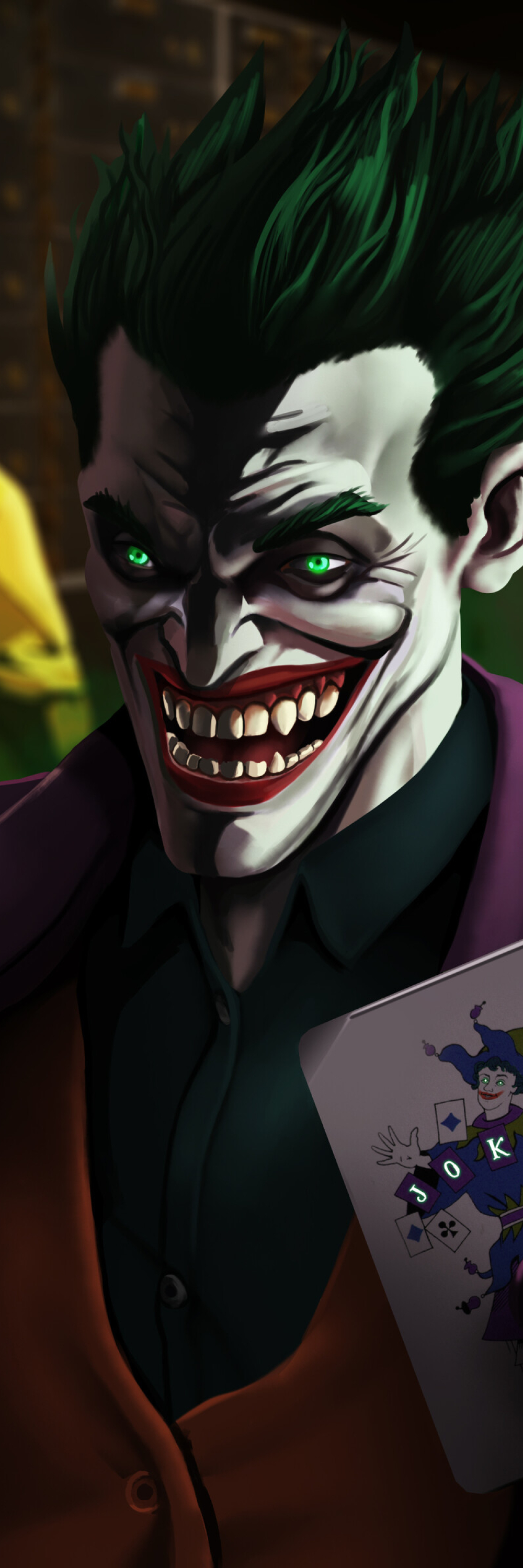 1000x3000 Resolution An Evil Joker Laugh 1000x3000 Resolution Wallpaper ...