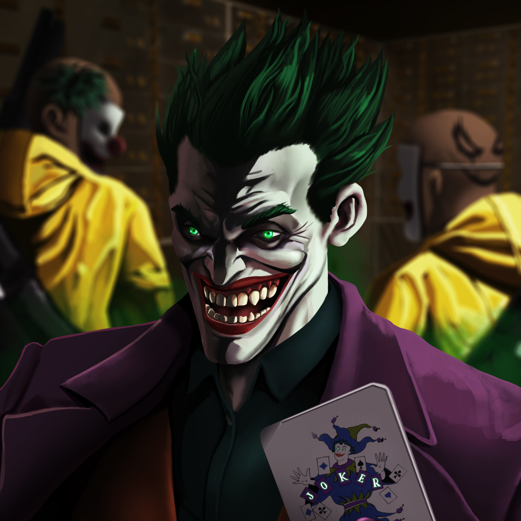 2048x2048 Resolution An Evil Joker Laugh Ipad Air Wallpaper ...