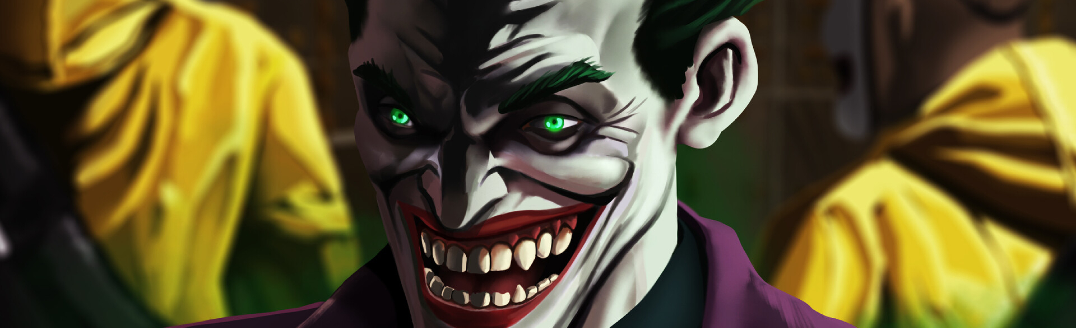 3540x1080 Resolution An Evil Joker Laugh 3540x1080 Resolution Wallpaper ...