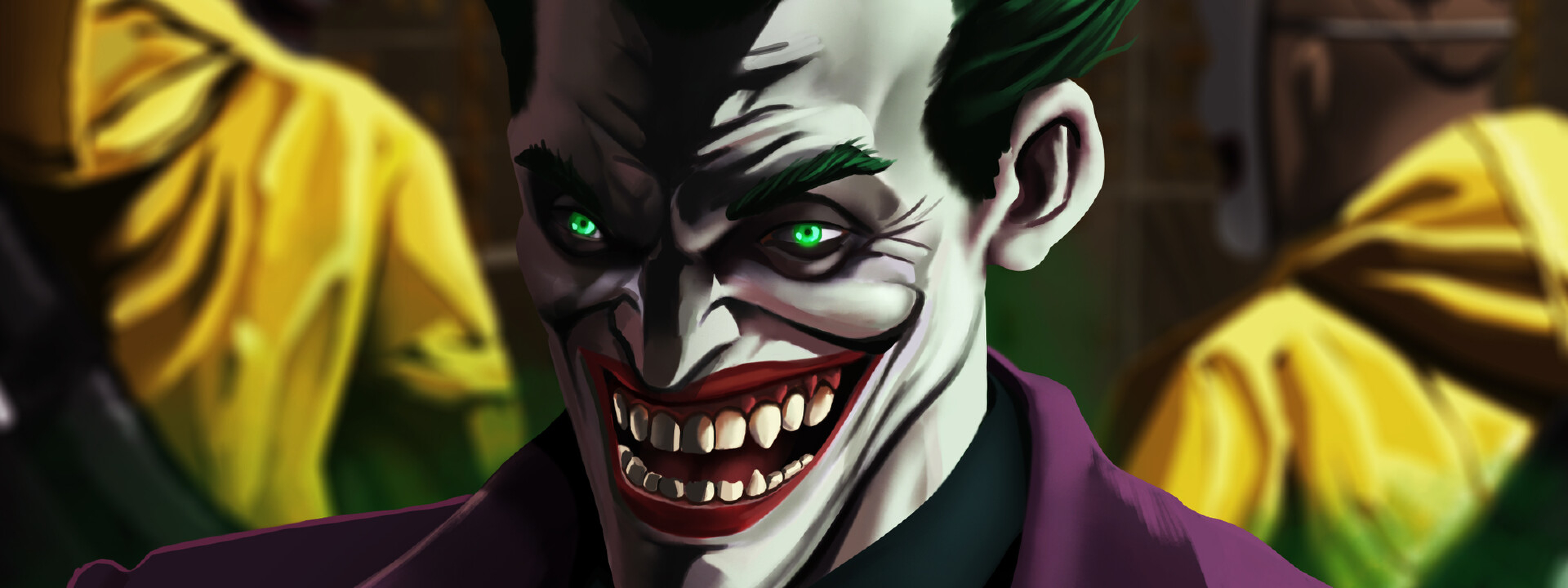 3840x1440 Resolution An Evil Joker Laugh 3840x1440 Resolution Wallpaper ...