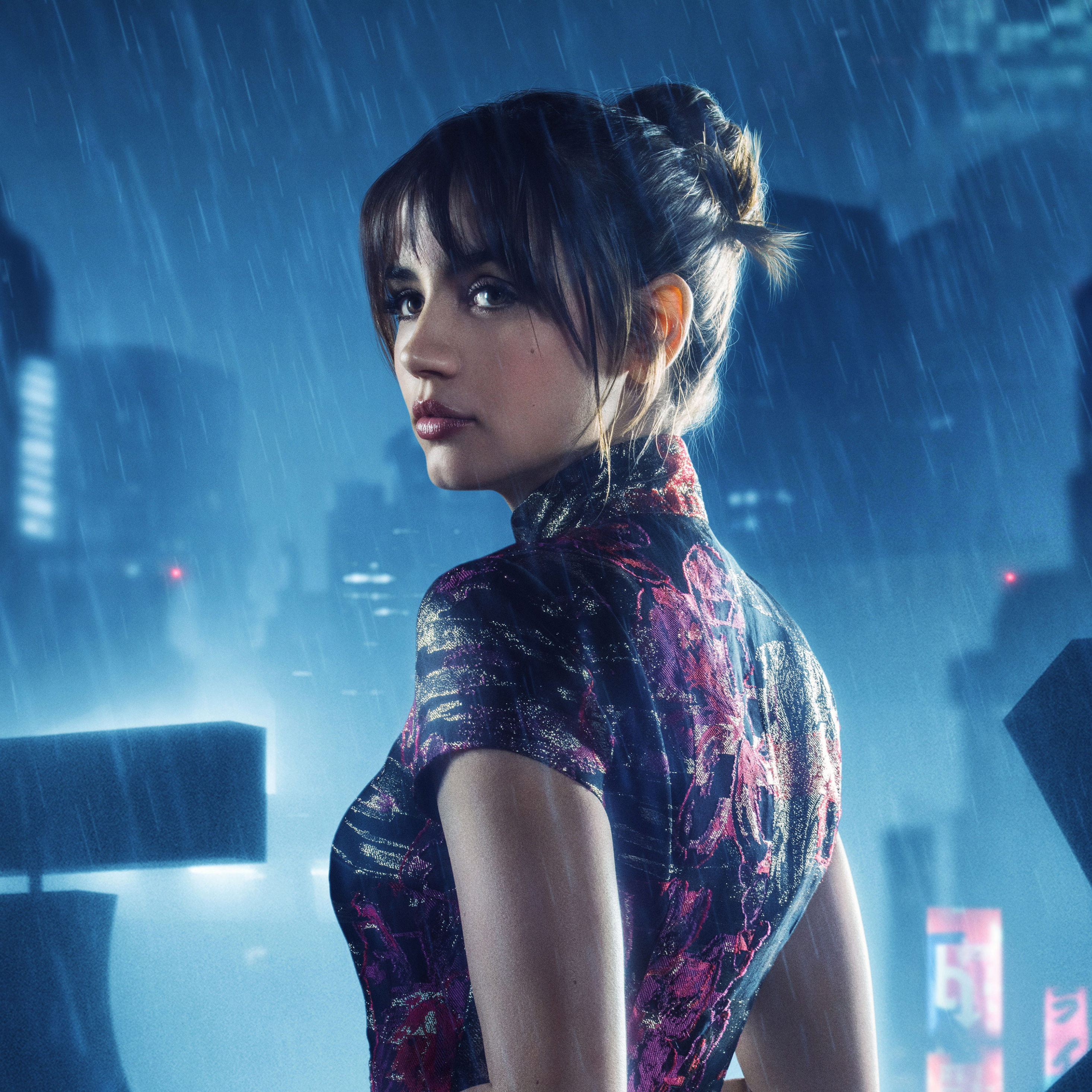 2932x2932 Ana De Armas As Joi In Blade Runner 49 Ipad Pro Retina Display Wallpaper Hd Movies 4k Wallpapers Images Photos And Background