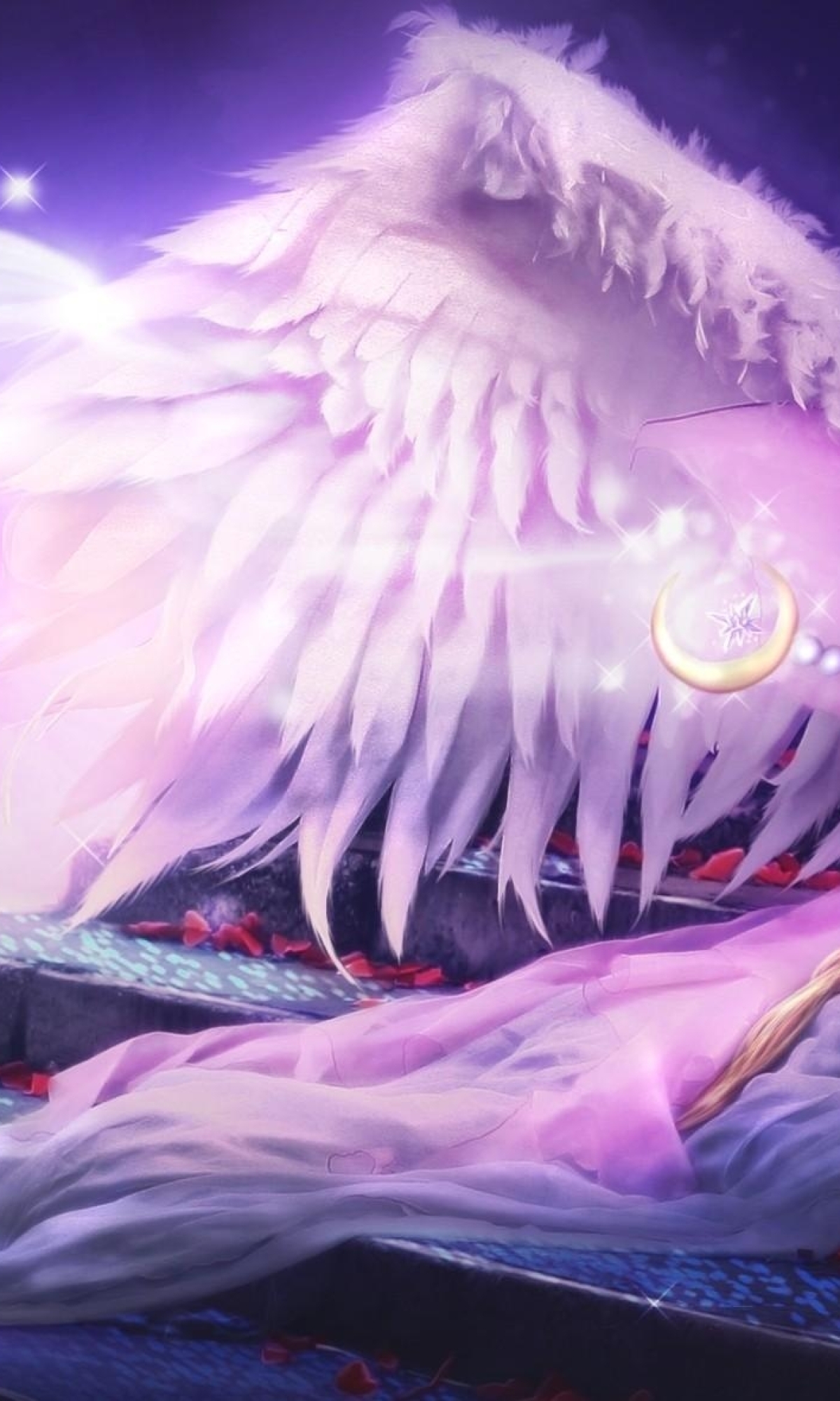 1200x2000 Resolution angel, wings, sitting 1200x2000 Resolution