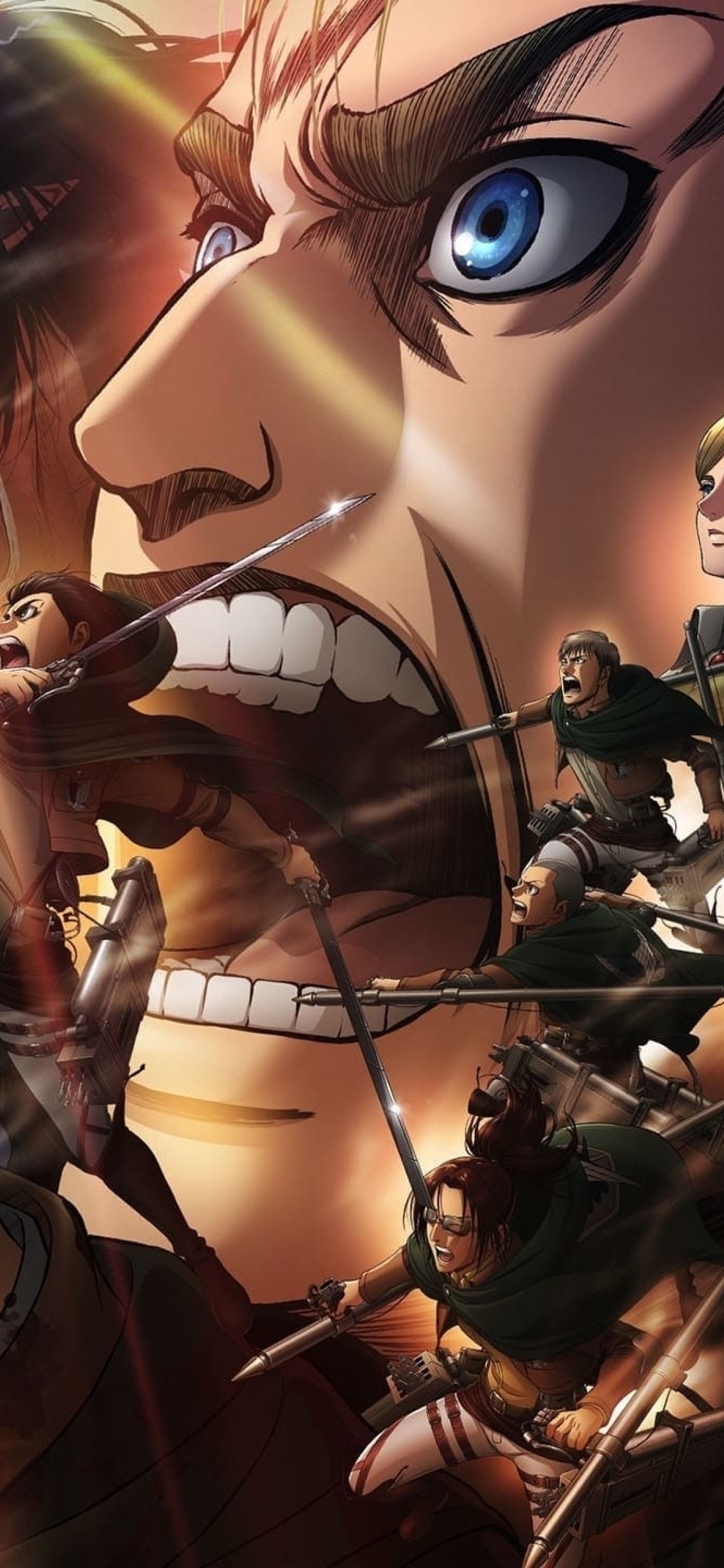 1125x2436 Resolution Anime Attack On Titan 2023 Poster Iphone XS Iphone