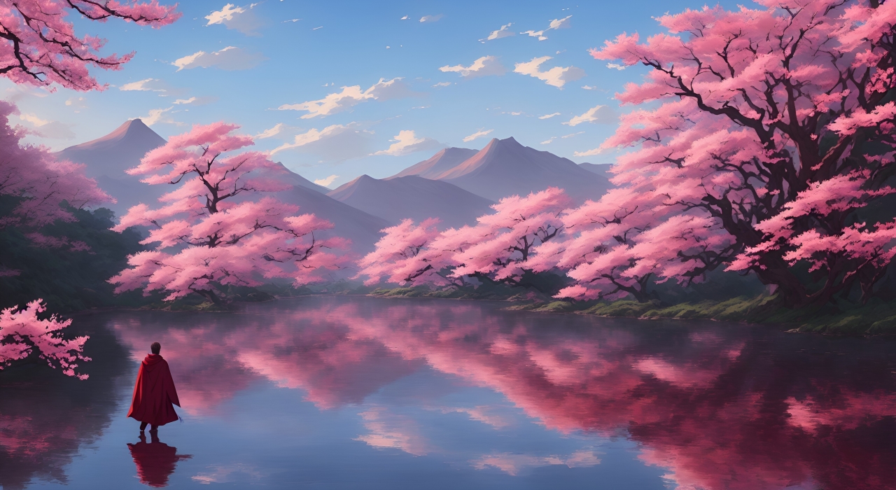 1280x700 Resolution Anime Boy in Amazing Landscape HD AI Art 2023 ...