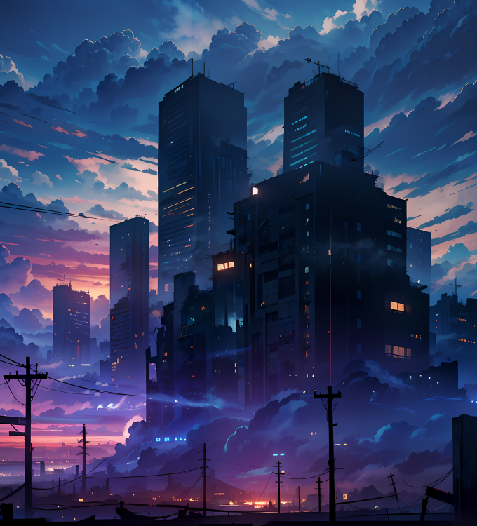 680x750 Resolution Anime City 4k Aesthetic 680x750 Resolution Wallpaper ...