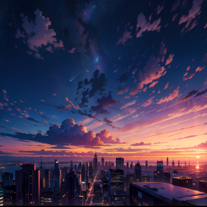 300x300 Resolution Anime City 4K Top View 300x300 Resolution Wallpaper ...