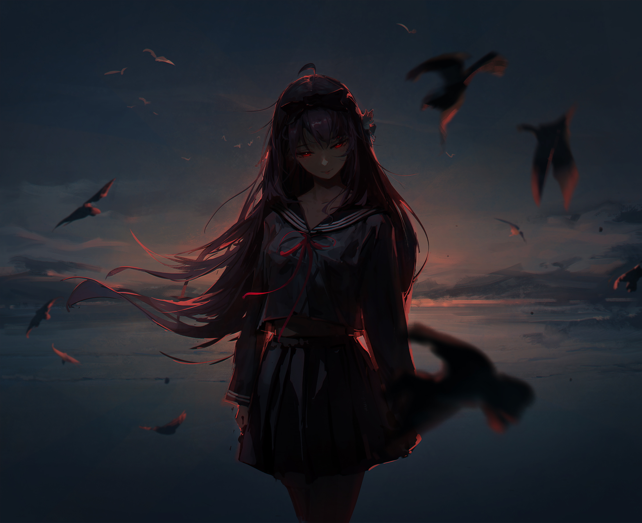 Anime Evil Girl Art Wallpaper, HD