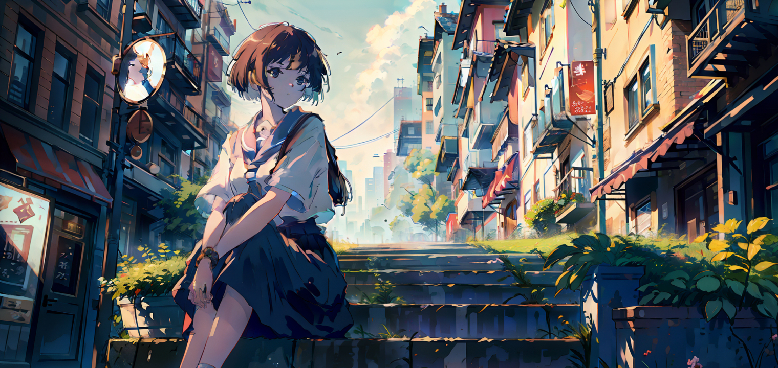 1520x720 Resolution Anime Girl 2023 AI Fan Art 1520x720 Resolution ...