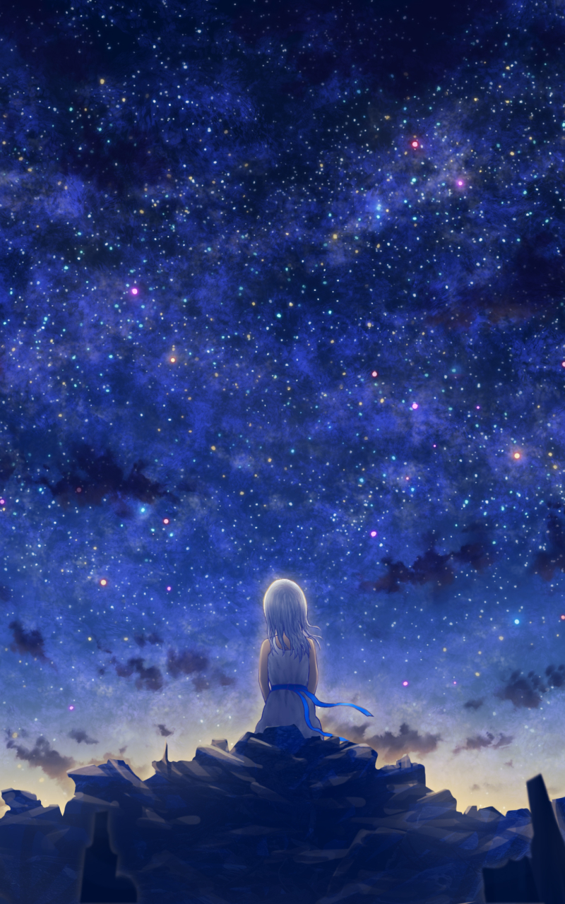 Hình nền  Anime cô gái đàn bà Cô gái tưởng tượng nghệ thuật số Tác  phẩm nghệ thuật hình minh họa Nghệ thuật tưởng tượng Thiên hà Vũ trụ  Sao đêm