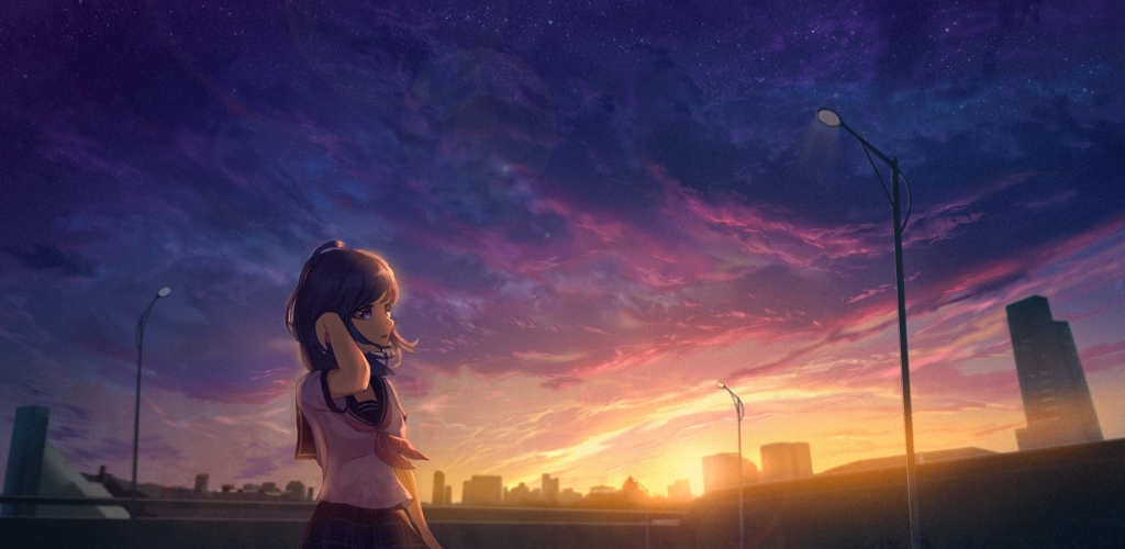 1024x500 Resolution Anime Girl HD Sunrise 2022 1024x500 Resolution ...