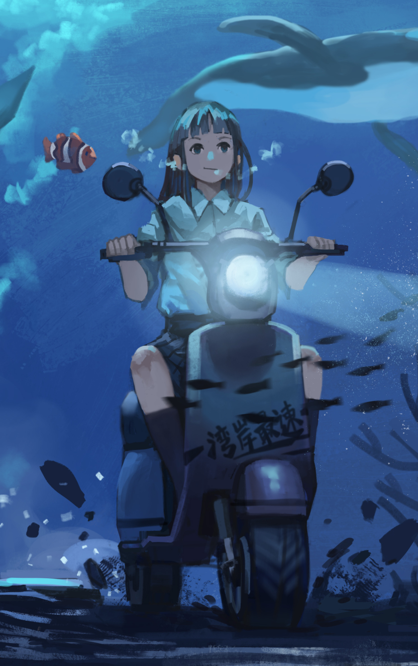 Ninomae Inanis Hololive Virtual Youtuber Anime Girls Quasarcake Motorcycle  Scooters Wallpaper - Resolution:1788x1062 - ID:1245978 - wallha.com