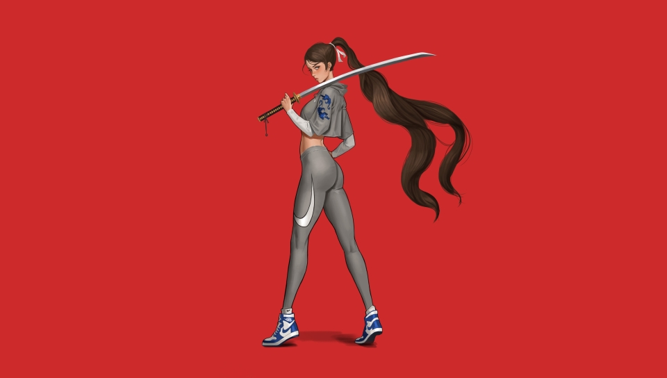960x544 Anime Girl With Sword 960x544 Resolution Wallpaper Hd