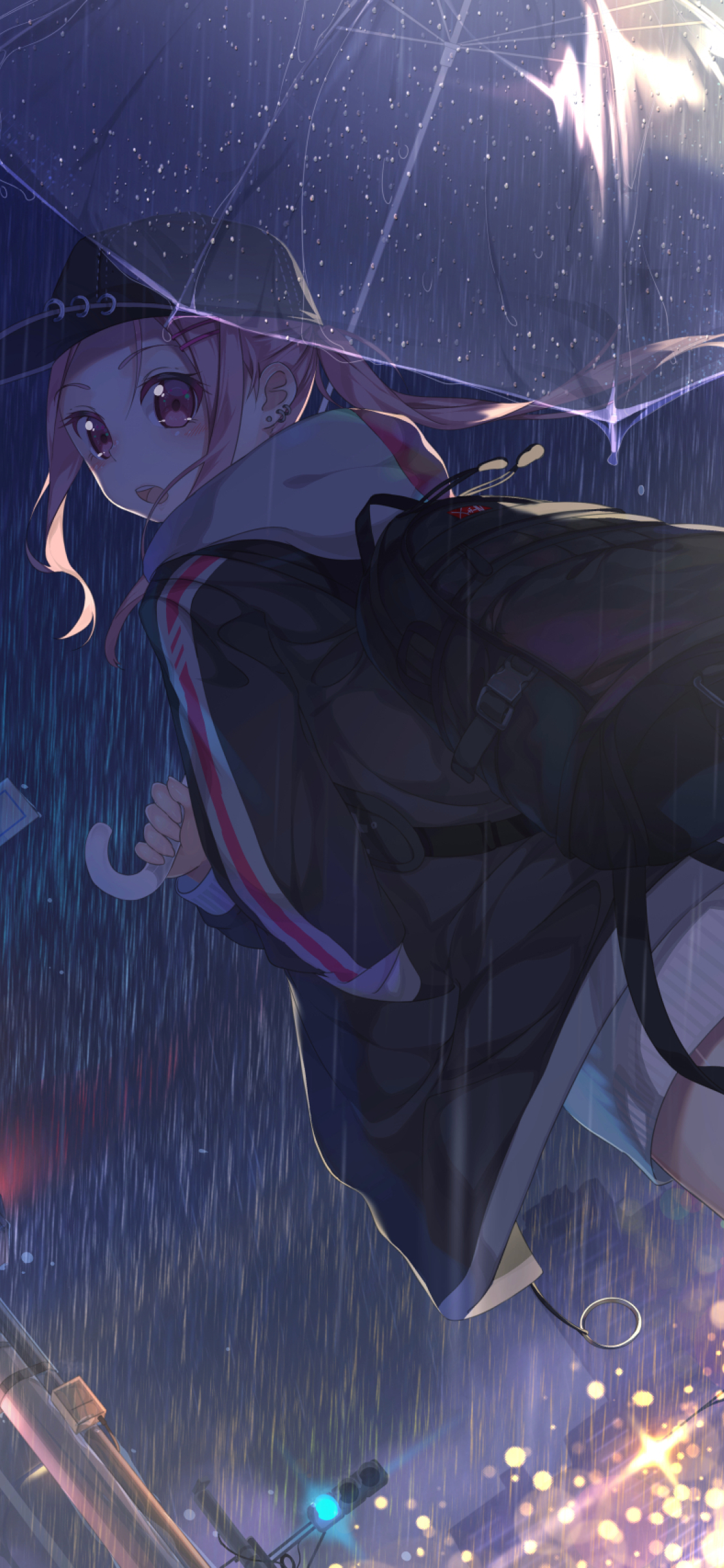 322906 Anime, Girl, Night, Raining, Umbrella, 4k - Rare Gallery HD  Wallpapers