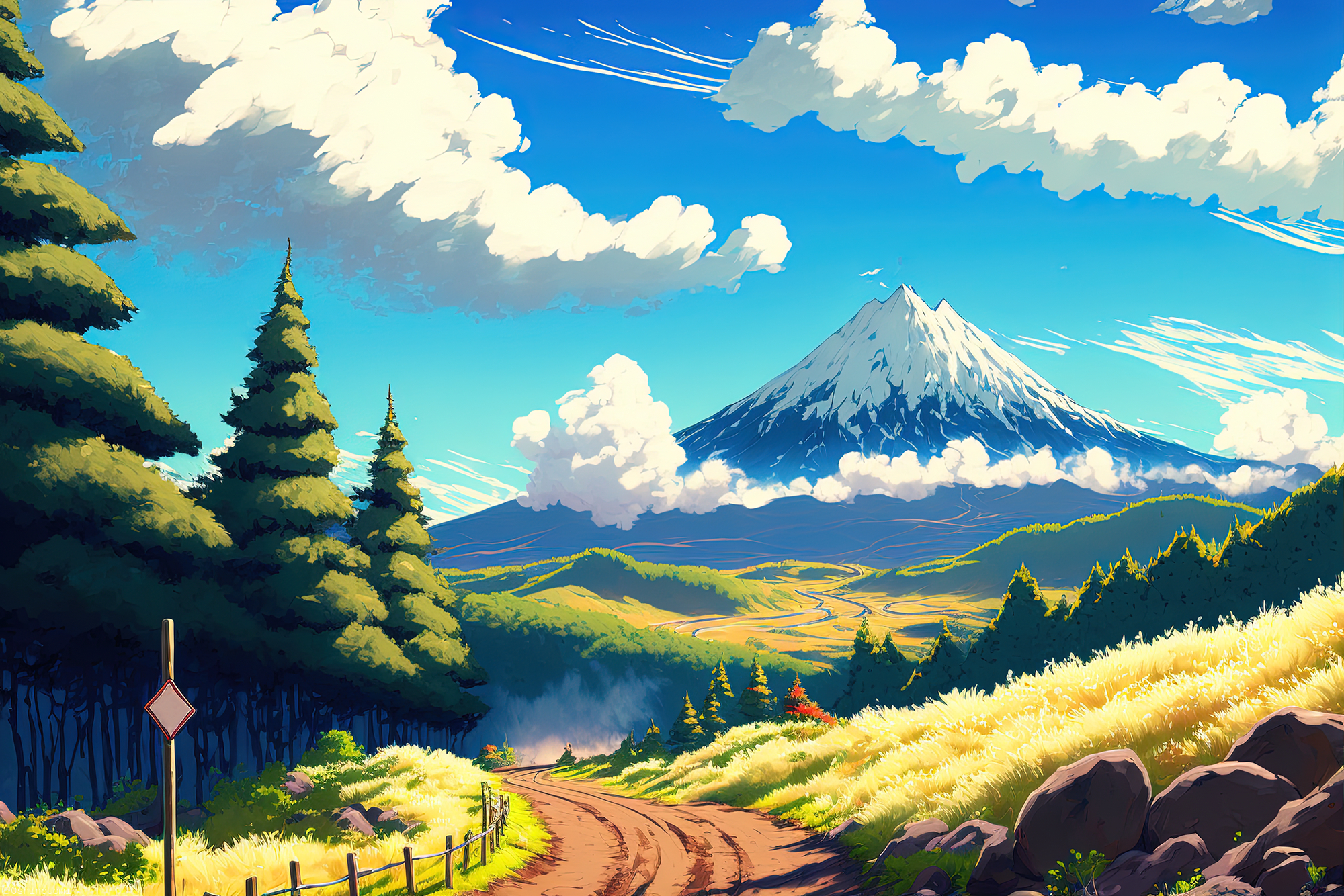 Anime Landscape HD 2022 Digital Wallpaper, HD Artist 4K Wallpapers, Images,  Photos and Background - Wallpapers Den