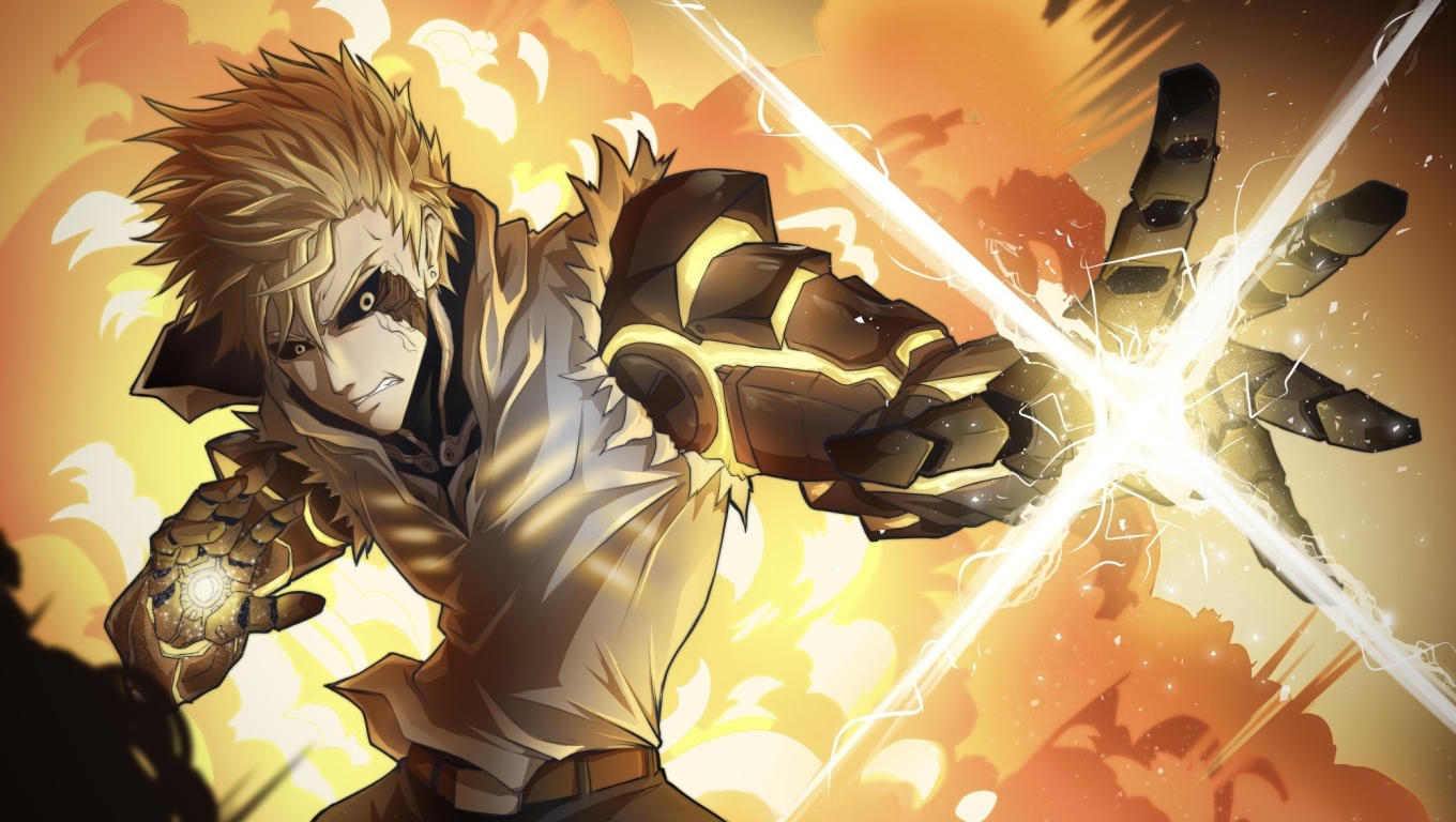1360x768 Anime One-Punch Man HD Genos Digital Art Desktop Laptop HD  Wallpaper, HD Anime 4K Wallpapers, Images, Photos and Background -  Wallpapers Den