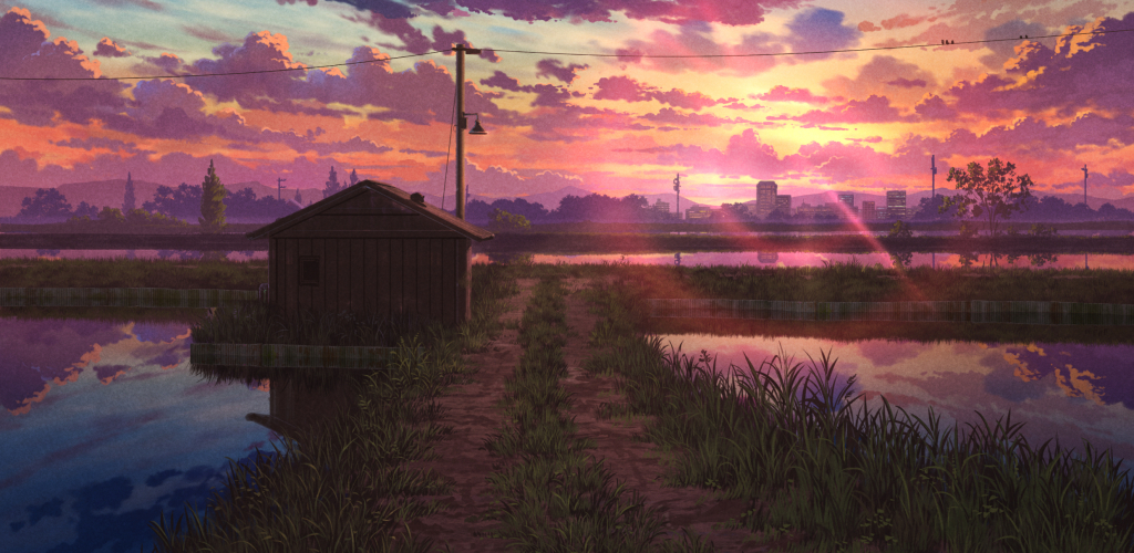1024x500 Anime Sunset HD Cool Art 1024x500 Resolution Wallpaper, HD Anime  4K Wallpapers, Images, Photos and Background - Wallpapers Den