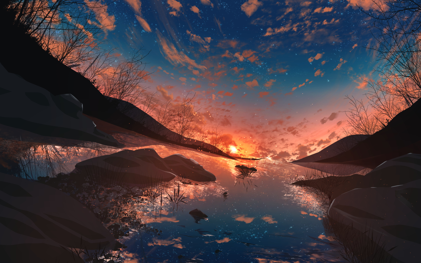 Anime Sunset 4k Ultra Hd Wallpaper By Banishment Hot Sex Picture