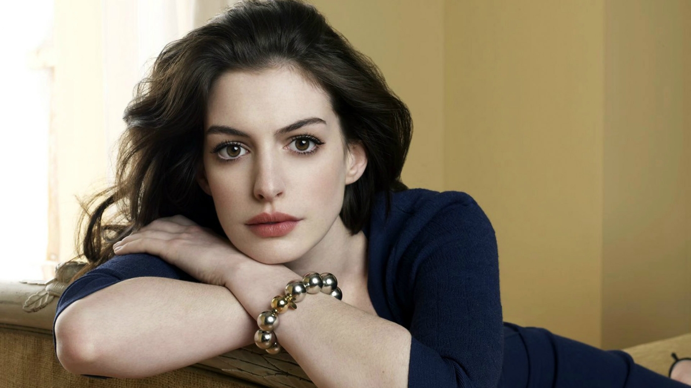 1366x768 Anne Hathaway Pretty Hd Pics 1366x768 Resolution Wallpaper, HD  Celebrities 4K Wallpapers, Images, Photos and Background - Wallpapers Den