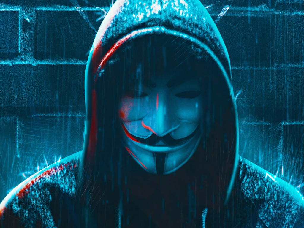 1024x768 Resolution Anonymous 4K Hacker Mask 1024x768 Resolution